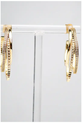 Triple Threat Hoops- 14K Gold Vermeil