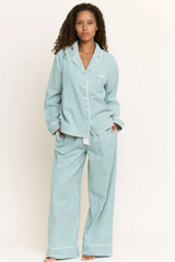 Jade Mint Stripe Pajamas