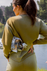 Camo Green Ombre Long Sleeve Sweatshirt