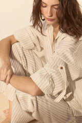 Ecru Santorini Striped Shirt
