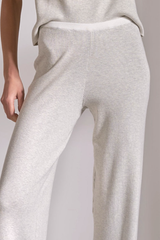 Grey White Wide Leg Pants