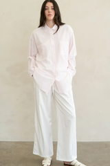 Pink Stripe Long Sleeve Top