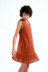 Brown/Magenta Dress