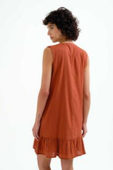 Brown/Magenta Dress