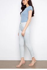Light Denim Stripe Pants