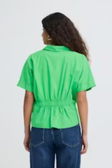 Green Collared Top