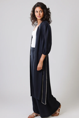 Navy Avila Duster Coat