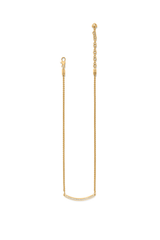 Gold Meridian Geo Bar Necklace