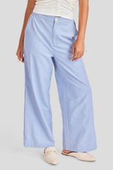 Blue Ivory Windows Down Pants