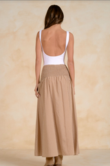 Tan Stripe Skirt