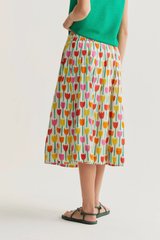 Pink/Orange Tulip Skirt