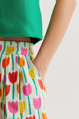 Pink/Orange Tulip Skirt