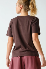 Coffee Bean or Rosewood Classic Boxy Fit Tee