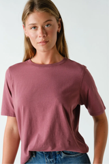 Coffee Bean or Rosewood Classic Boxy Fit Tee