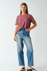 Coffee Bean or Rosewood Classic Boxy Fit Tee