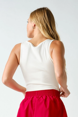 Vanilla Essential Micro-Ribbed Athleisure Top