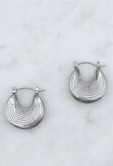 Silver Mini Maze Hoops