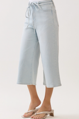Light Denim Short Length Pants