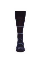 Spacedye Stripe Men’s Bamboo Dress Socks