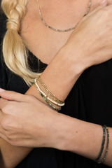 Lolita Sunstone/Silver - Stone of Energy Delicate Stone Bracelet/Necklace