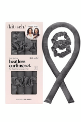 Satin Heatless Curling Set - Charcoal
