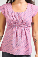 Purple Buds Artsy Traveler Top