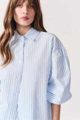 Light Blue & Navy Fontelo Top