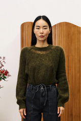 Kaki Pivoine Sweater