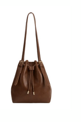 Sally Espresso Vegan Shoulder Bag