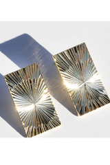 Sunray Earrings- 14K Gold Plate
