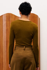 Olive Goyavier Long Seeve Top