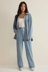 Ocean Air Indigo All Day Knit Denim Jacket