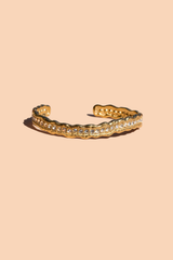 Stardust Cuff - 18K Gold Plated + CZ