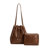 Sally Espresso Vegan Shoulder Bag
