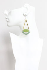 Lime and Seafoam Geometric aErrings