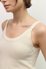 White Grace Top Knit Tank
