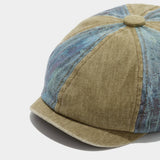 Vintage Washed Newsboy Cap for Men Women