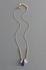 Artdeco Pendant Lapis Necklace