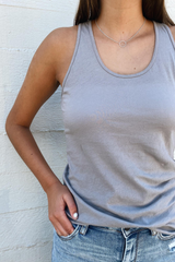 Beverly Light Grey Racerback Tank