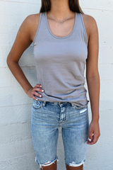 Beverly Light Grey Racerback Tank