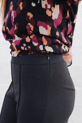 Black Side Zipper Pants