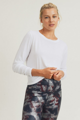 White Tie Back Double Cutout Top