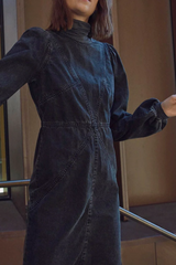 Black Kalika Denim Dress