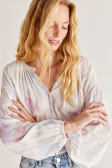 Bayfront Blurred Woven Top