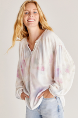 Bayfront Blurred Woven Top