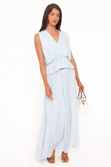Inara Gathered Jersey Skirt Set
