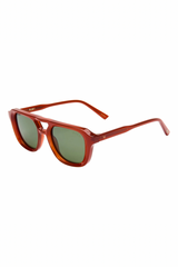 Ruby Ginger / Green Polarized Sunglasses