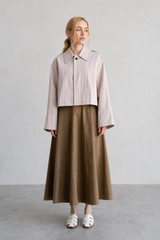 Lilac Short Trench Jacket