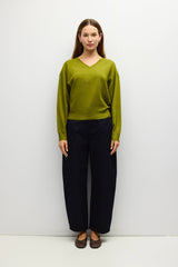 Chartreuse  Naomi Sweater V Neck Sweater