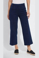 Layton Dark Indigo Wide Leg Crop